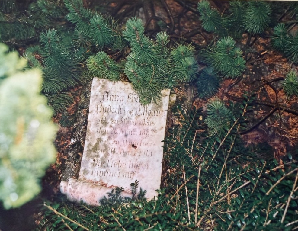 Zusätzliche Gedenktafel für Anna Freifrau Bodeck von Ellgau, 1961